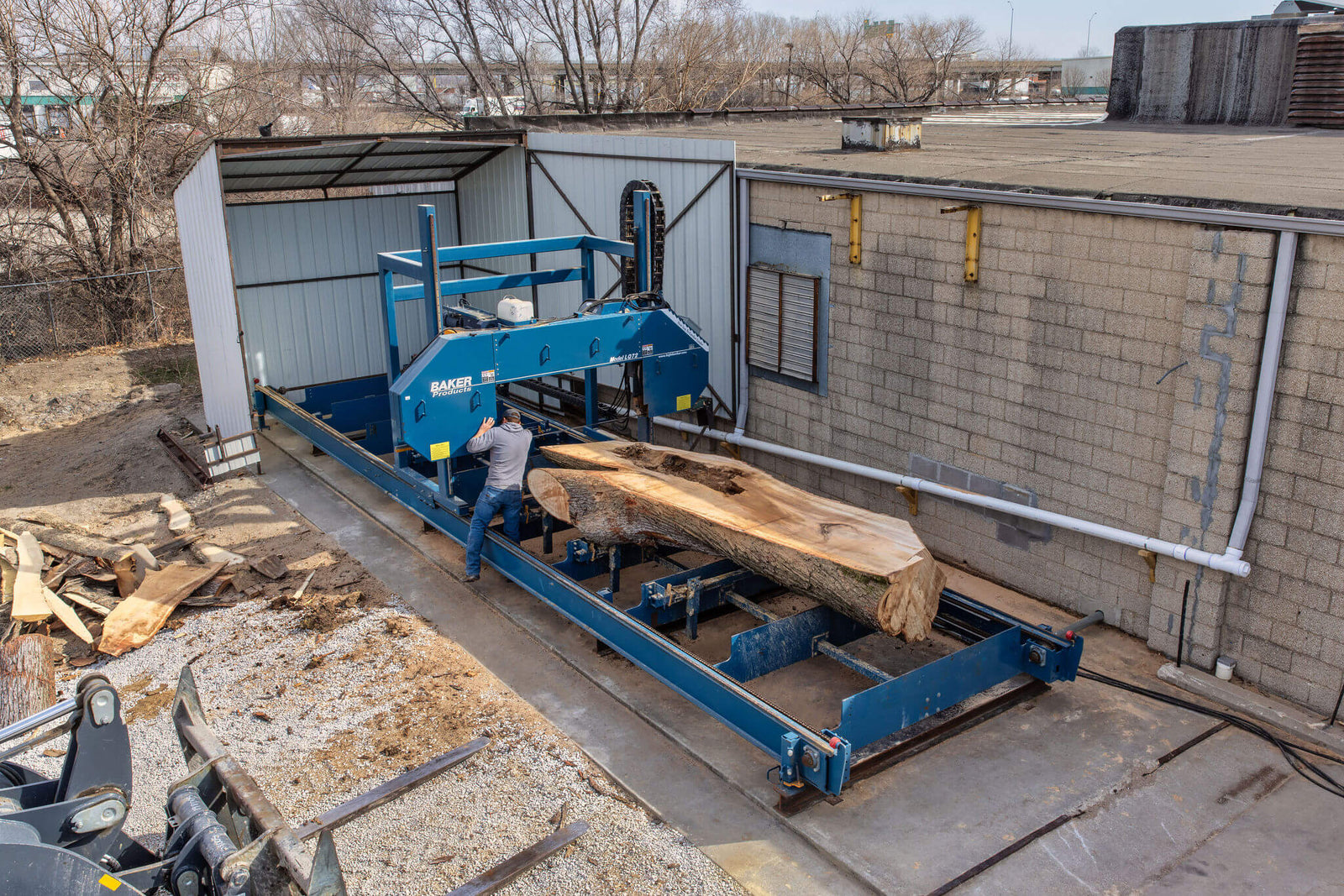 What is the Process for Live Edge Slab Milling? KC Custom Hardwoods