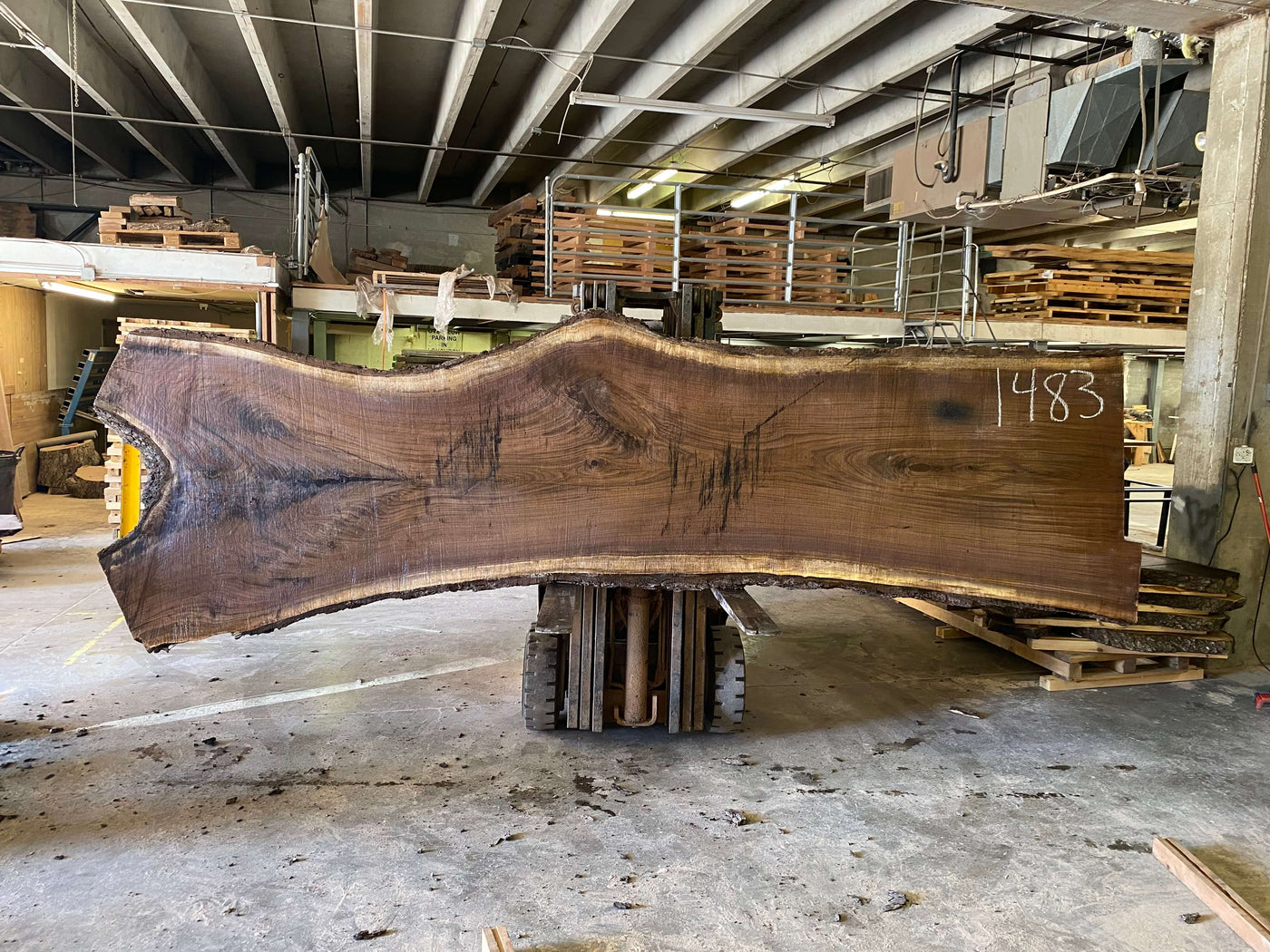 Large Live Edge Riser What is a Live Edge Slab - KC Custom Hardwoods