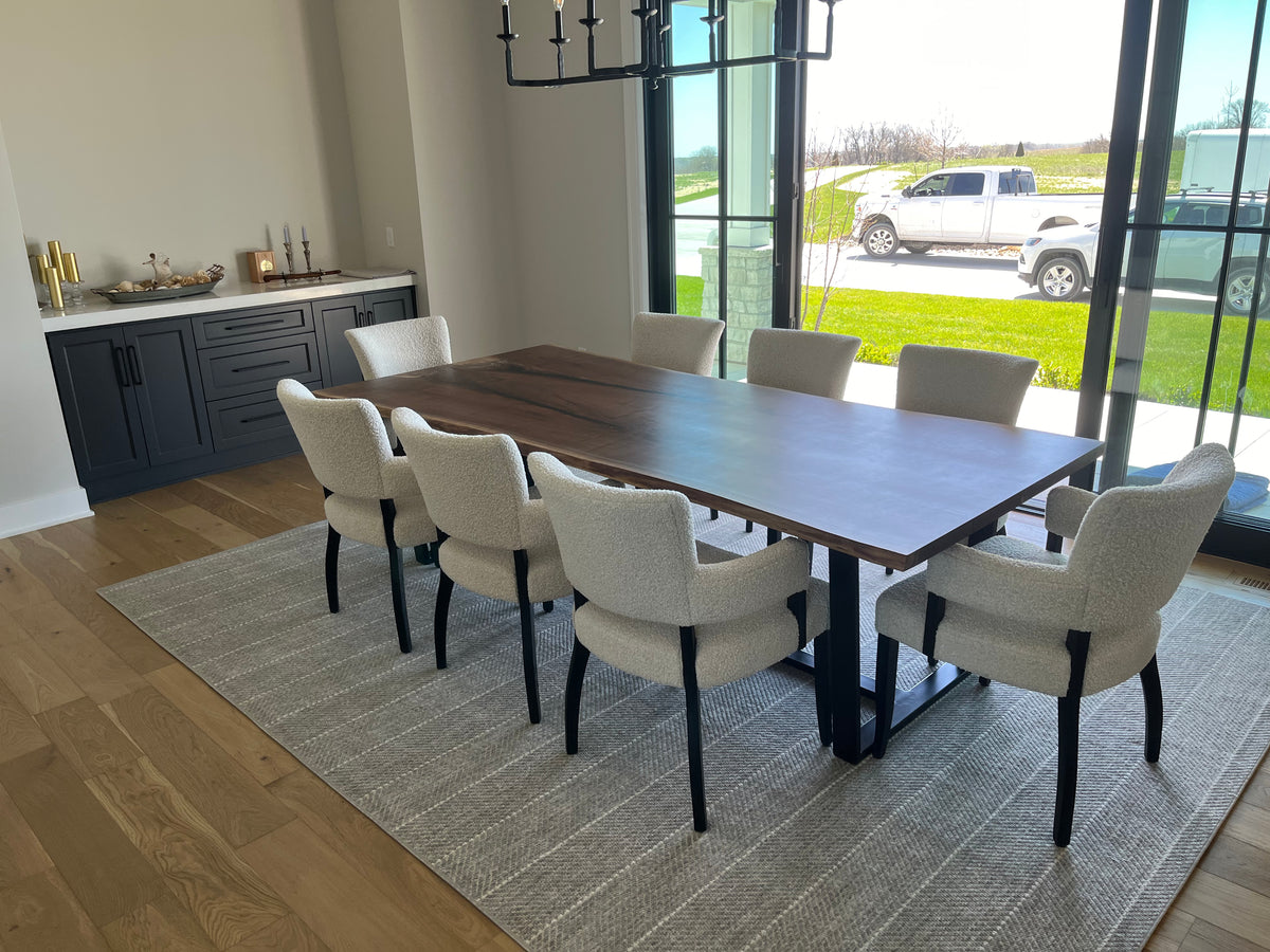 Live Edge Black Walnut Dining Table