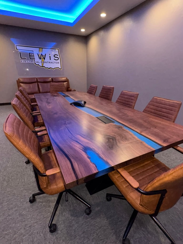 Epoxy River Conference Table
