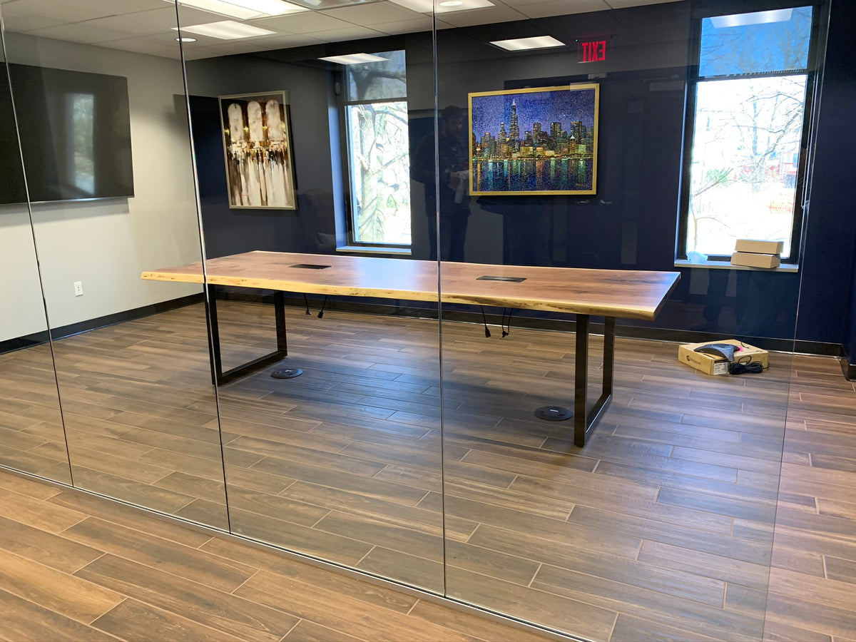 Solid Wood Walnut Conference Table
