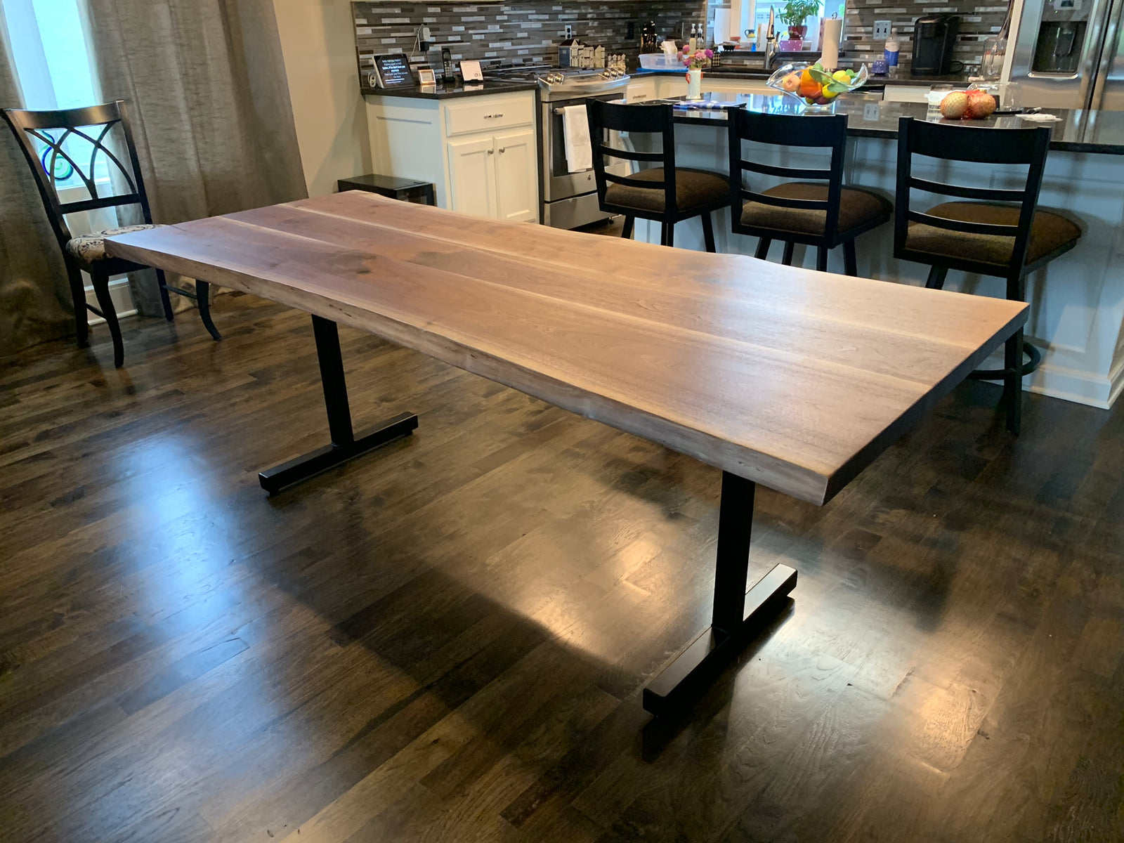 Live Edge Black Walnut Dining Table