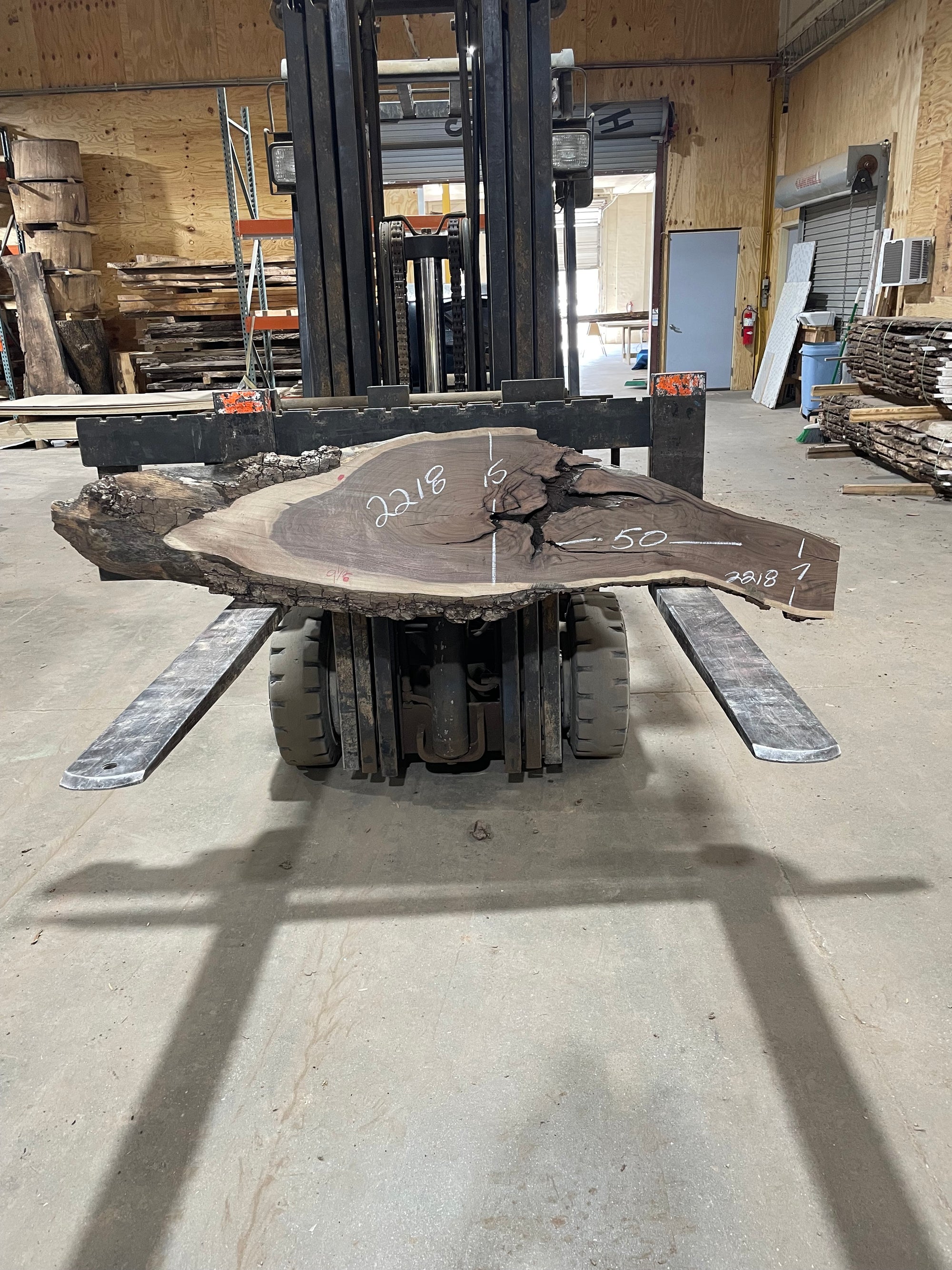 Walnut (2218) 50” L x 7-15” W x 2”