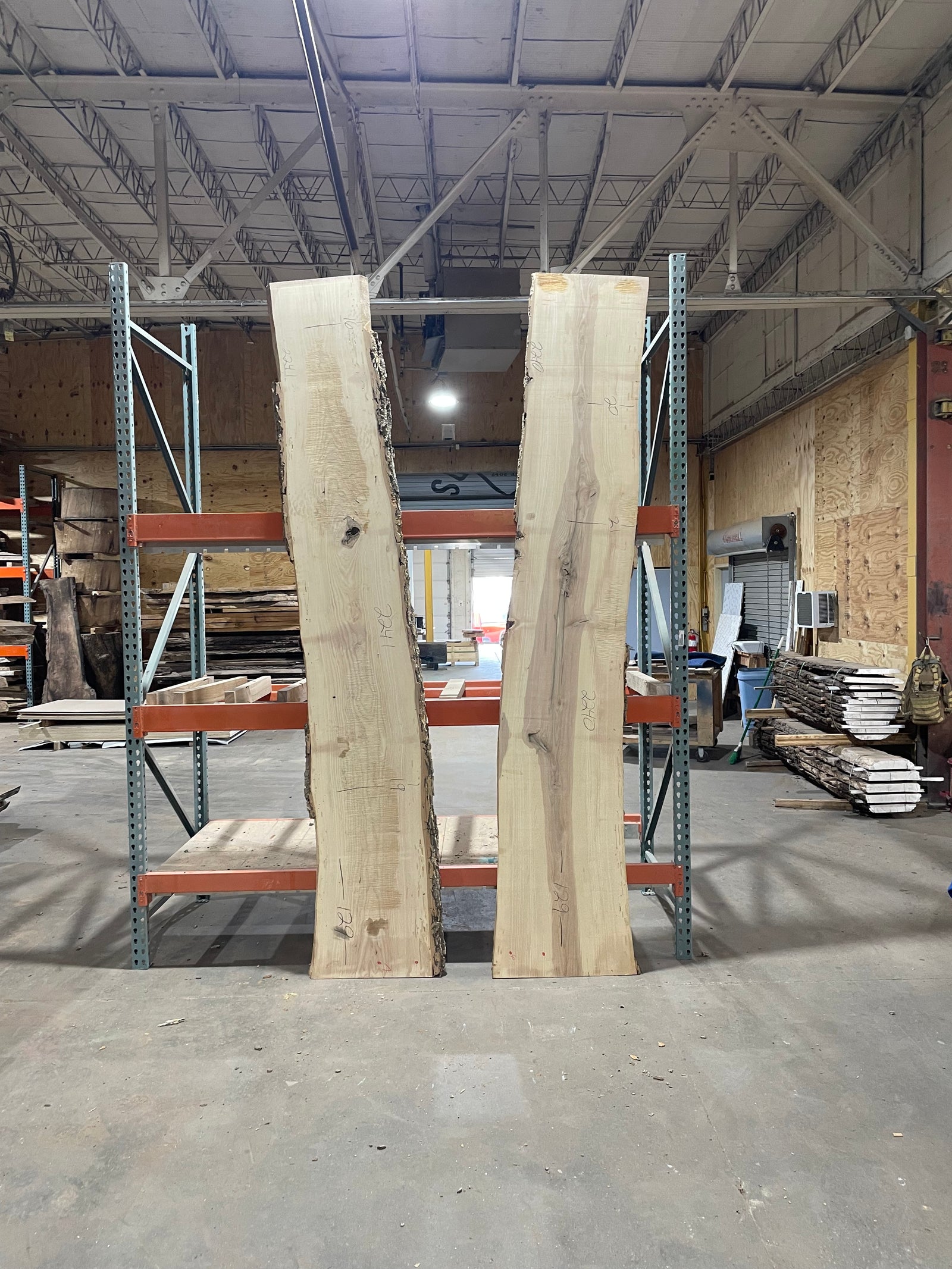 Ash Bookmatch (2240-2241) 129” L x 20-21” W x 2” T