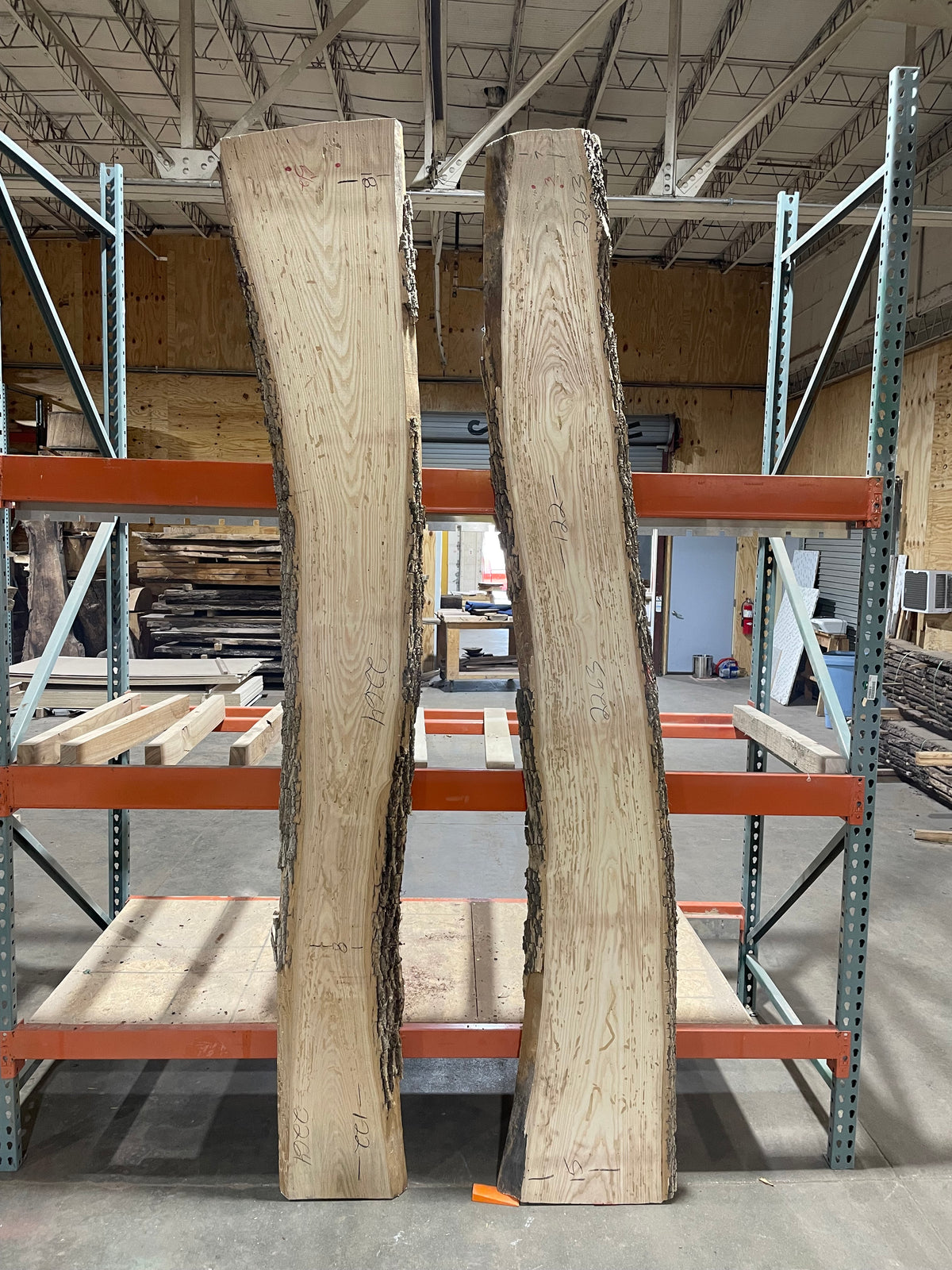 Ash Bookmatch (2263) &amp; (2264) 122” L x 7-18” W x 2” T