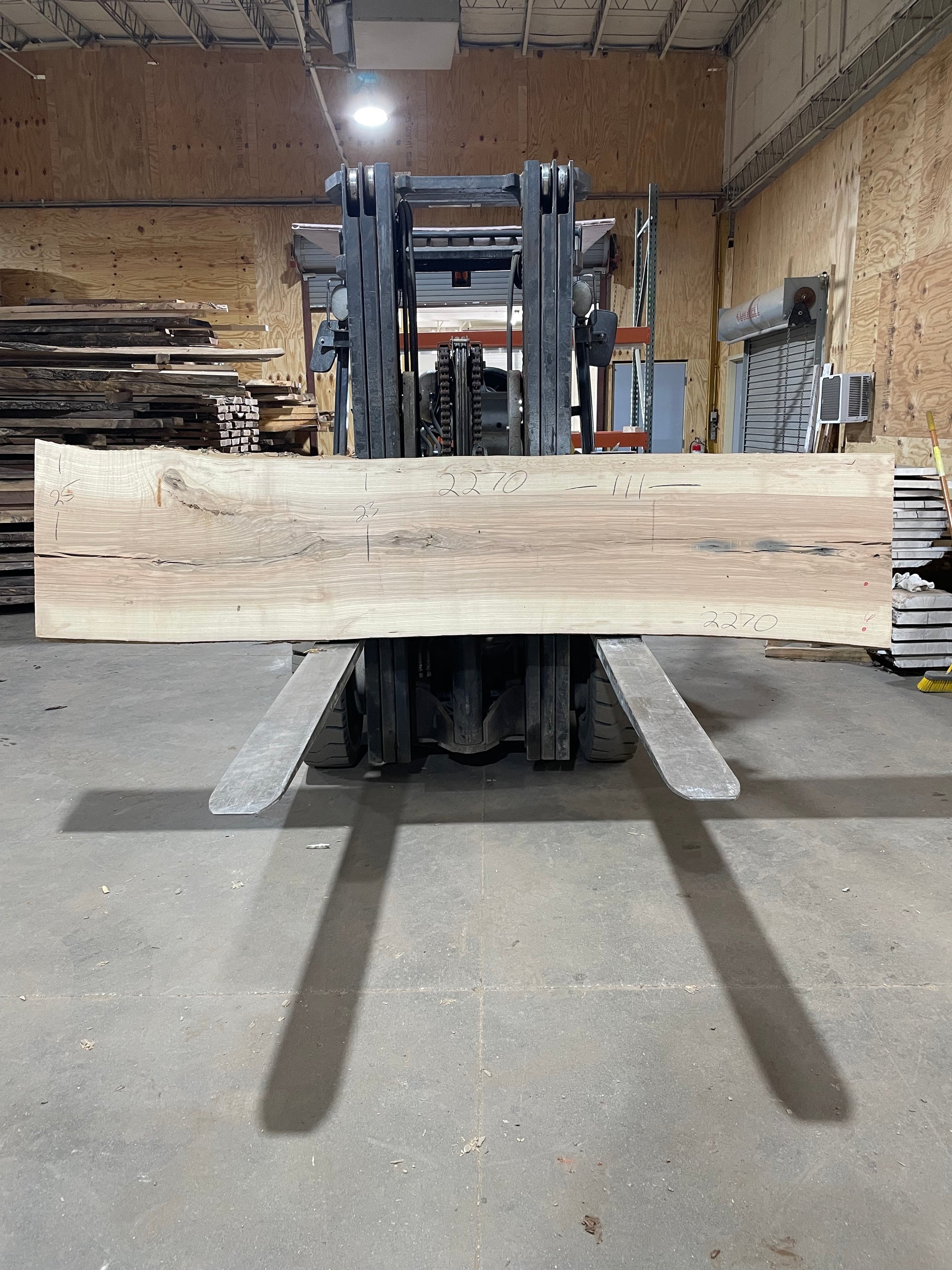 Ash (2270) 111” L x 23-25” W x 2” T