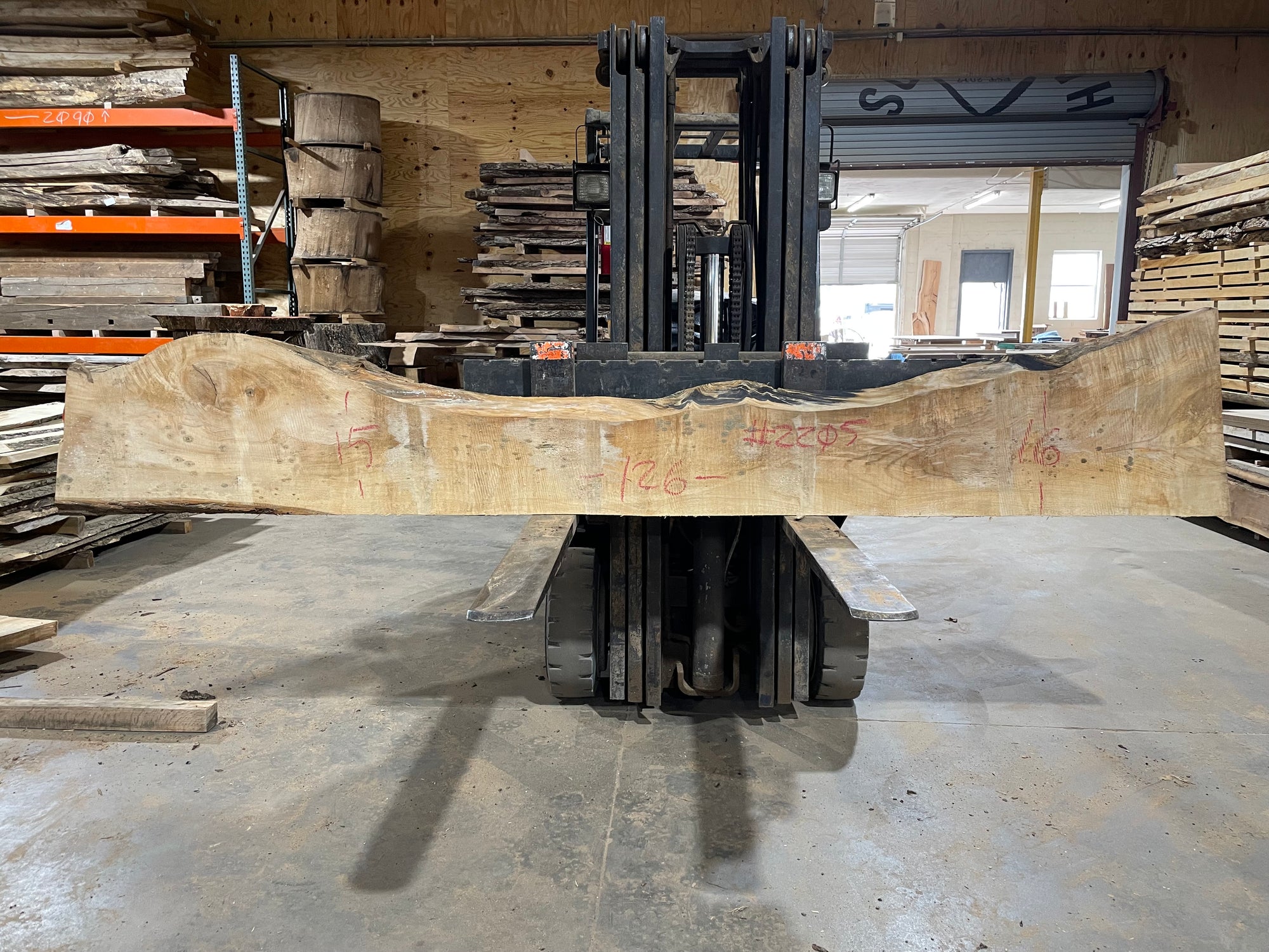 Poplar (2205) 126" L x 15-16" W x 2.5" T