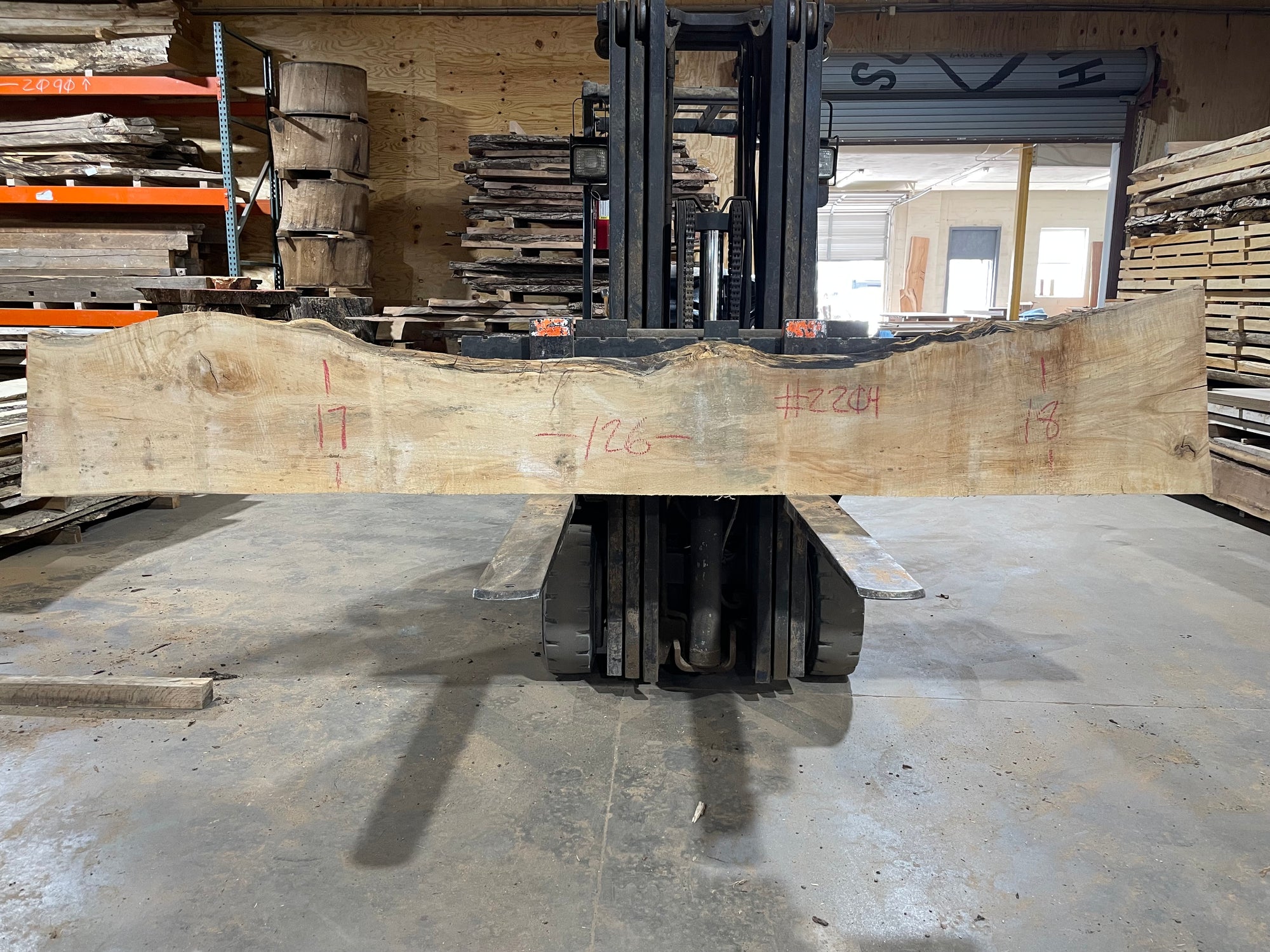 Poplar (2204) 126" L x 17-18" W x 2.5" T