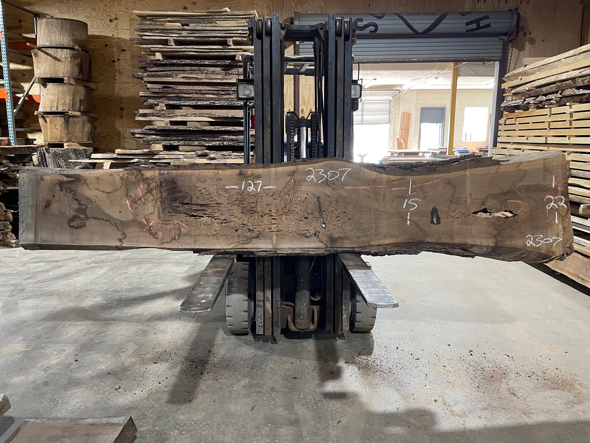 Black Walnut (2307) 127” L x 15-22” W x 3” T