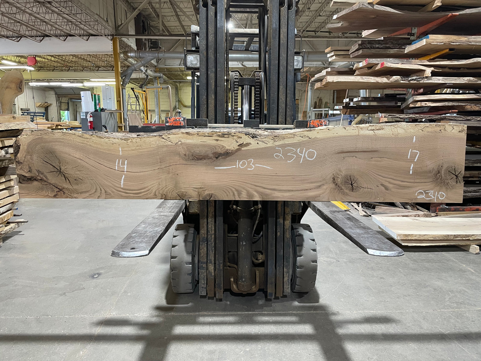 Pin Oak (2340) 103” L x 14-14” W x 2.75” T