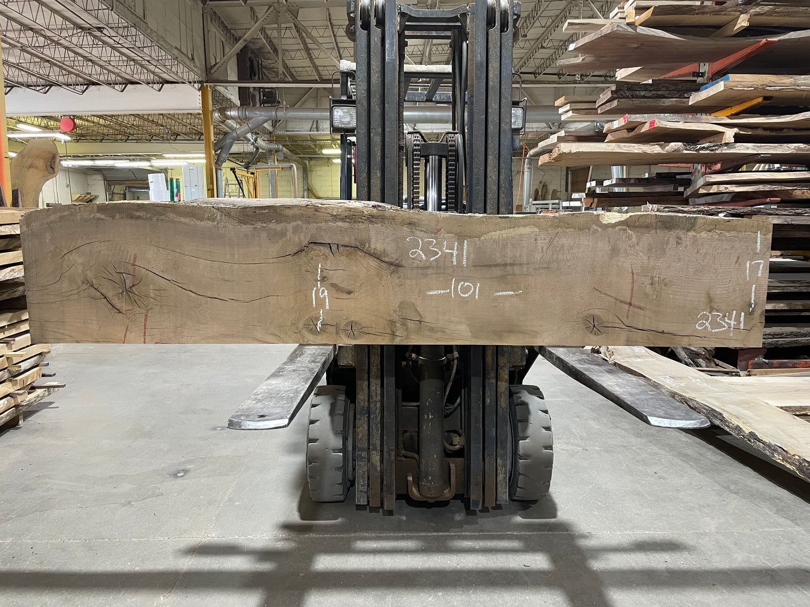 Pin Oak (2341) 101” L x 17-19” W x 2.5” T