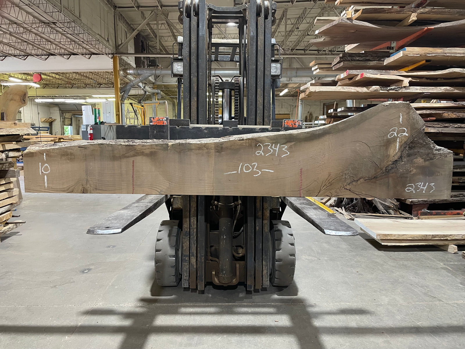 Pin Oak (2343) 103” L x 10-22” W x 2.5” T