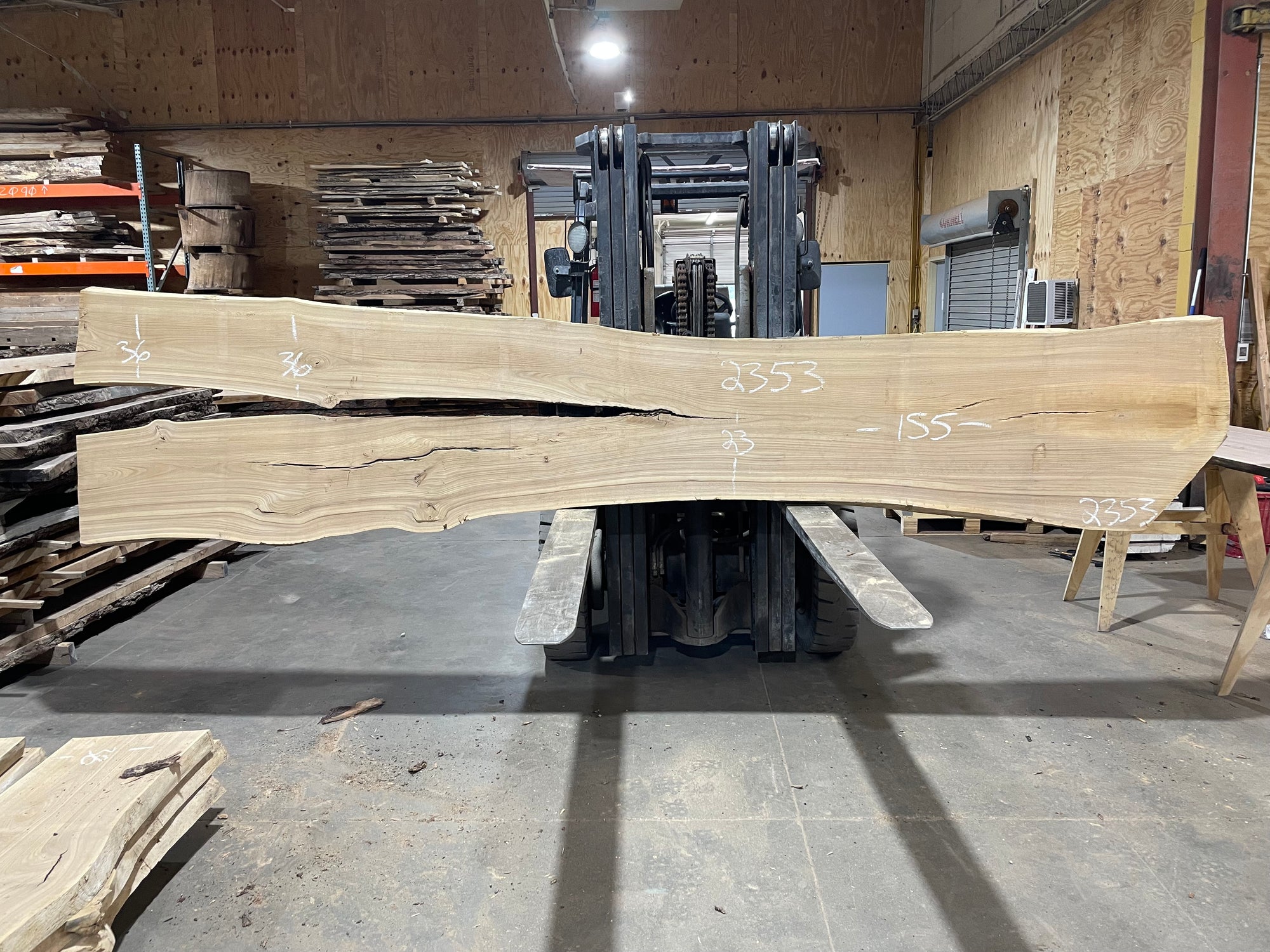 SIBERIAN ELM (2353) 155” L X 23-36” W X 2.5” T