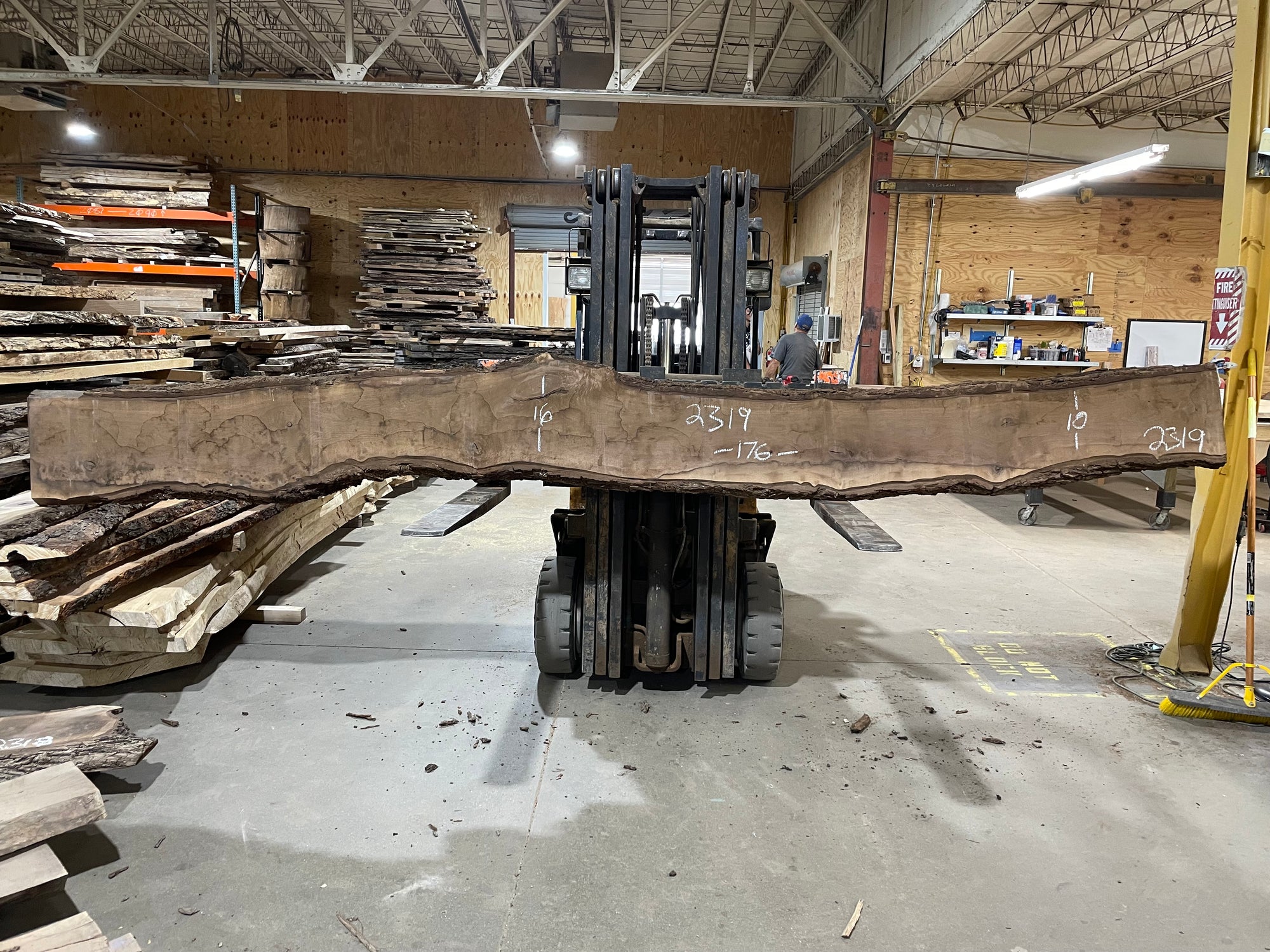 Walnut (2319) 176” L x 10-16” W x 2.5"