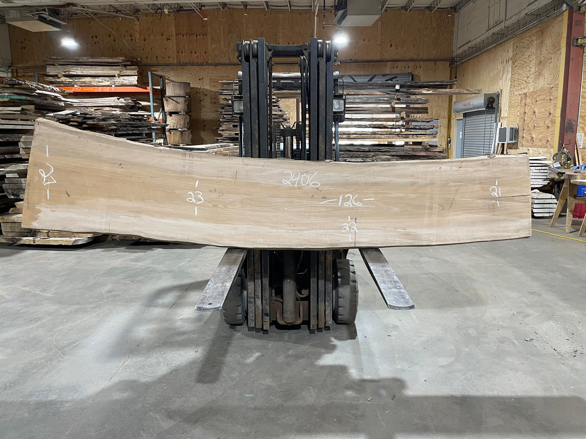 Sycamore (2406) 126” L x 21-27” W x 2” T