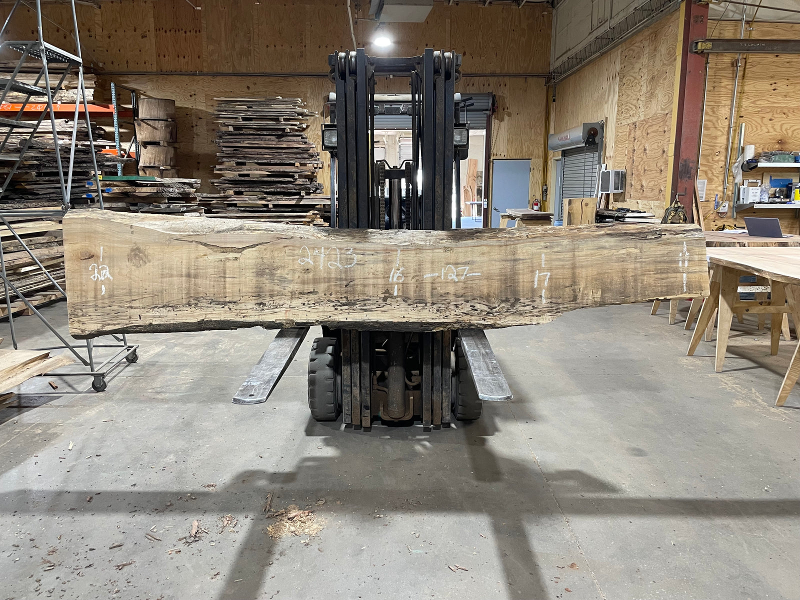 Maple (2423) 127" L x 11-22" W x 3" T