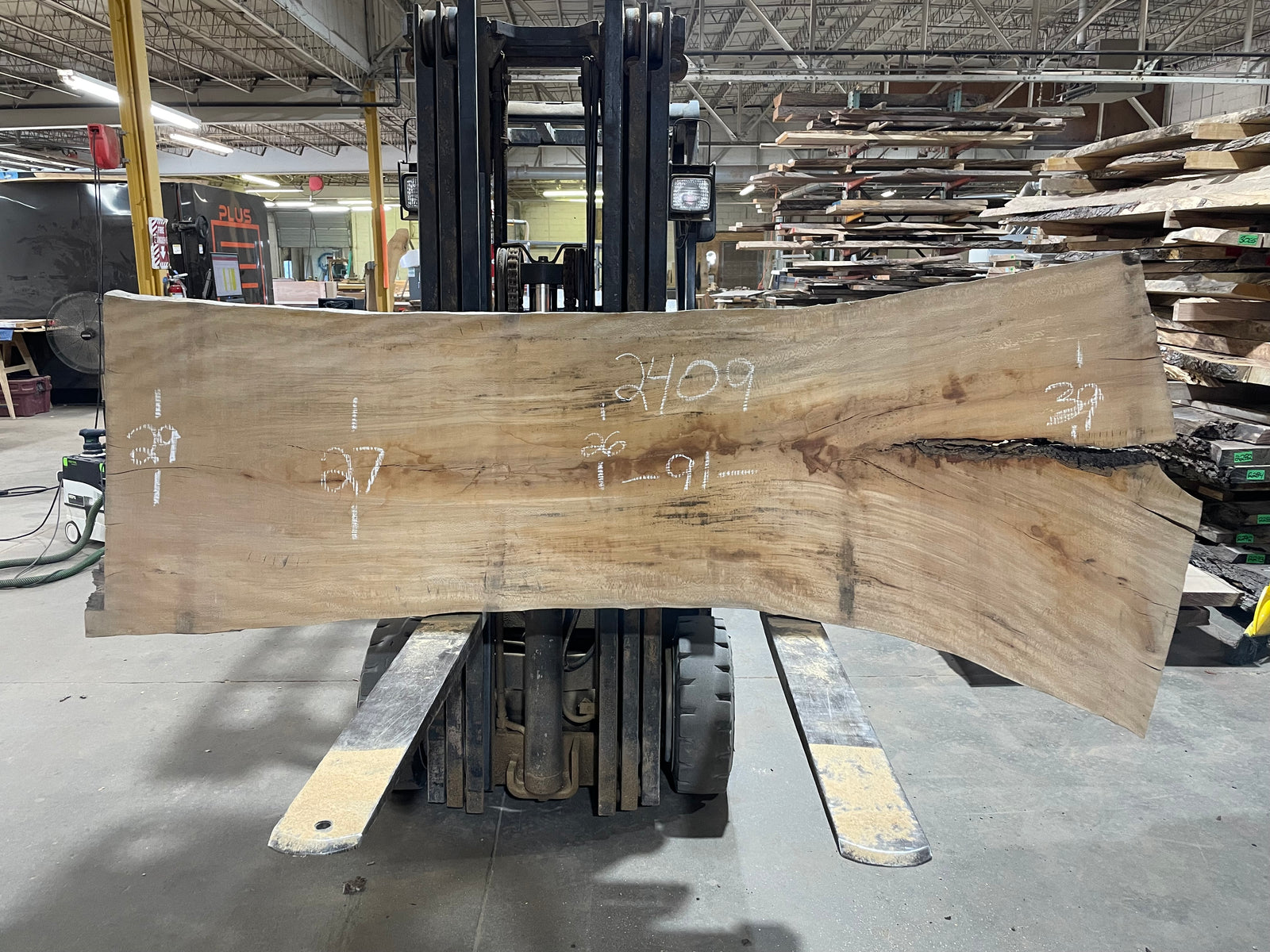 Sycamore (2409) 91” L x 26-39” W x 2.5” T