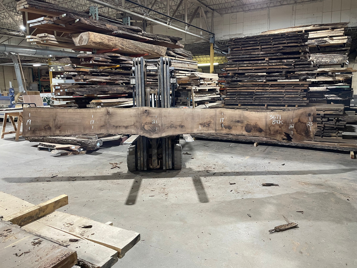 BLACK WALNUT (3671) 203” L x 13-22” W x 3” T