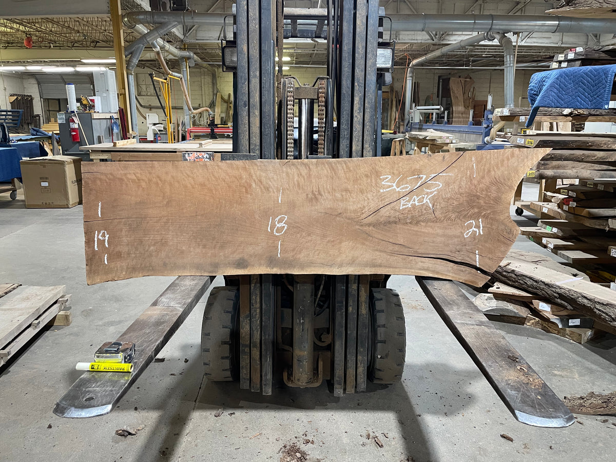 BLACK WALNUT (3675) 66” L x 17"-21” W x 2.25” T