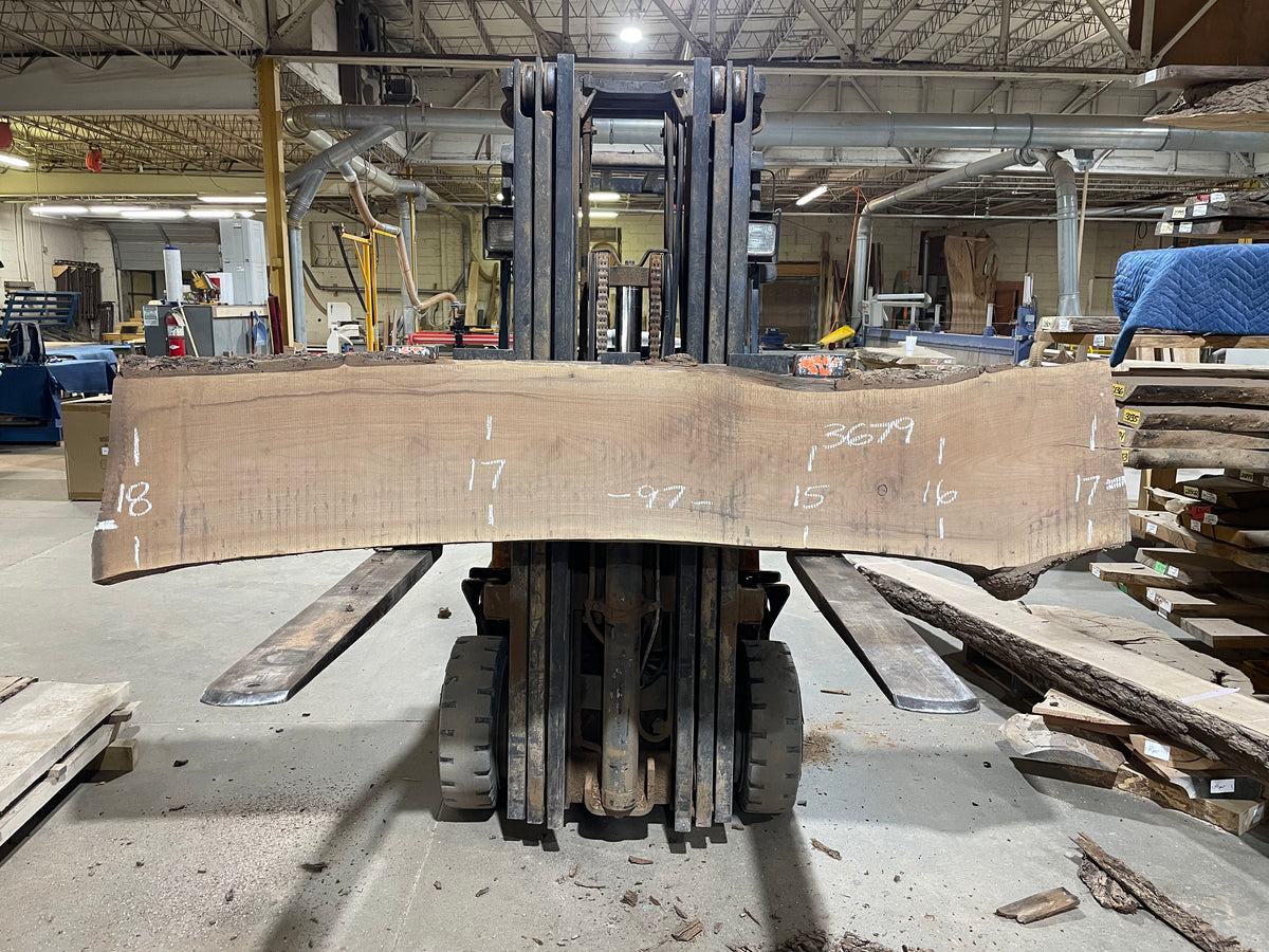 BLACK WALNUT (3679) 97” L x 15&quot;-18” W x 2.5” T