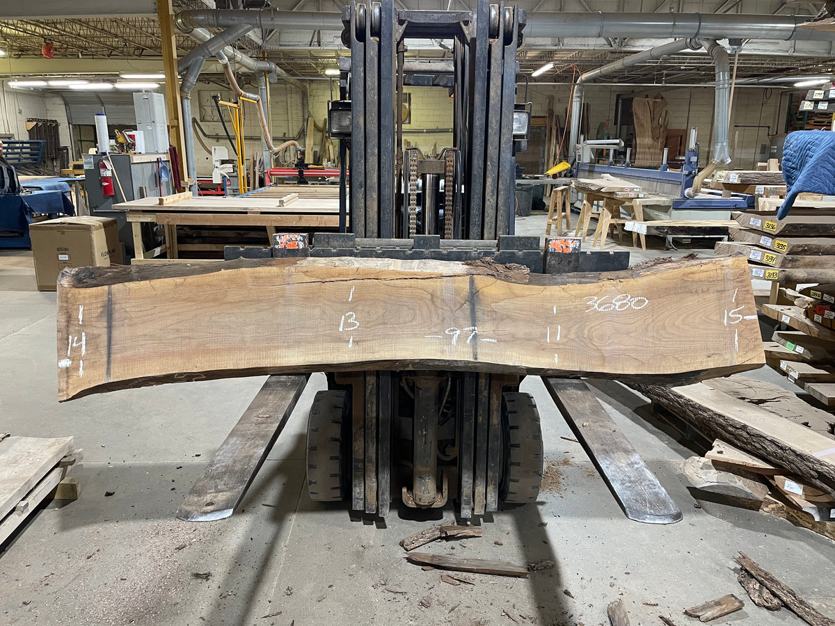 BLACK WALNUT (3680) 97” L x 13&quot;-15” W x 2.5” T
