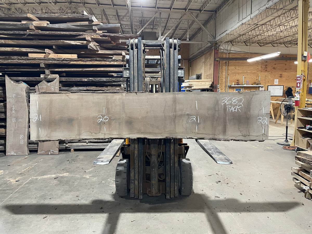 BLACK WALNUT (3682) 110” L x 19"-21” W x 2.5”