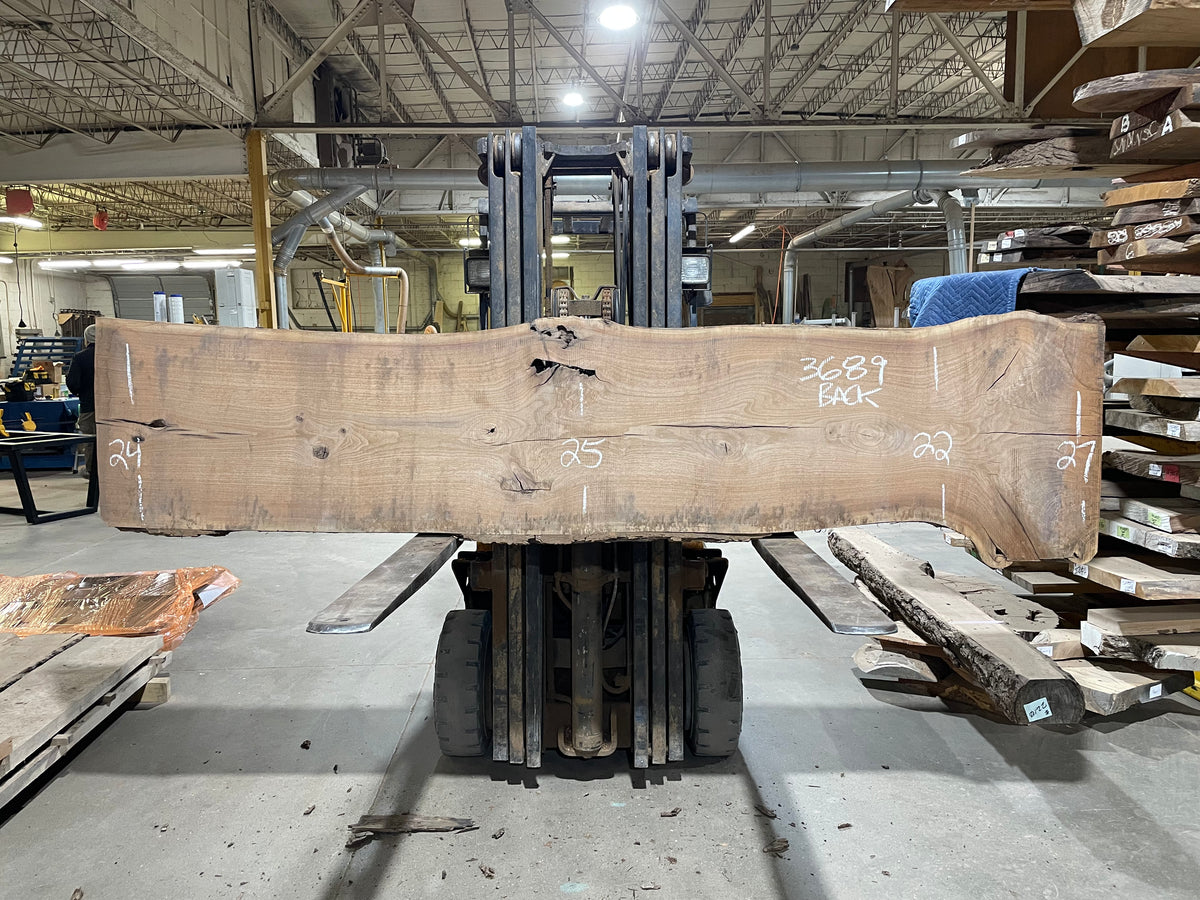 BLACK WALNUT (3689) 116” L x 22"-28” W x 3”