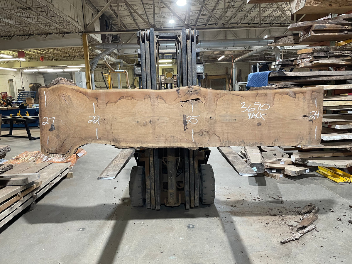 BLACK WALNUT (3690) 117” L x 20"-32” W x 3”