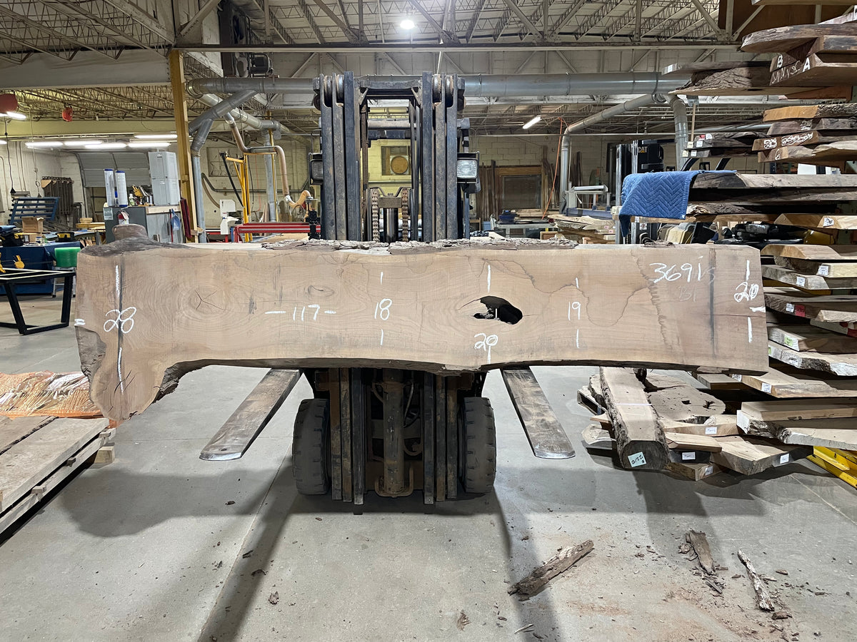 BLACK WALNUT (3691) 117” L x 18"-28” W x 2.75”