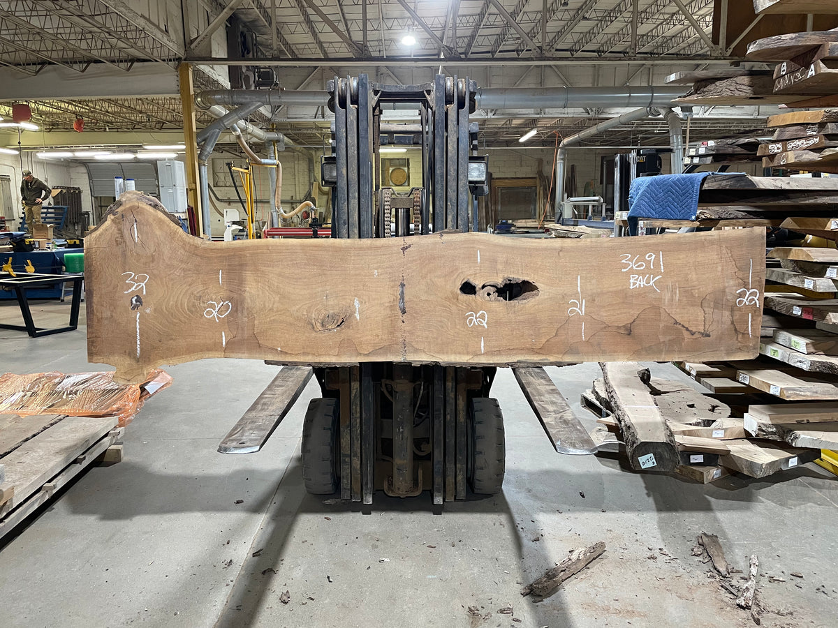 BLACK WALNUT (3691) 117” L x 18"-28” W x 2.75”