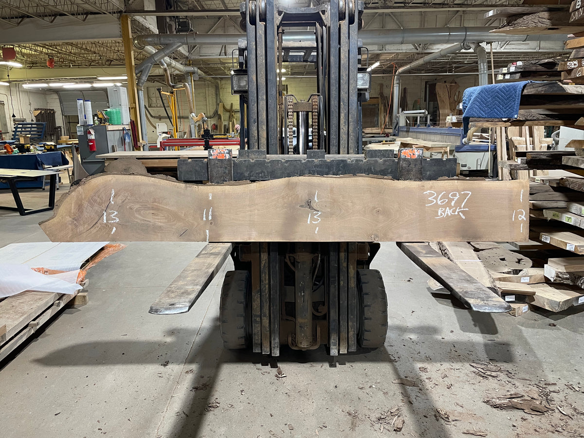 BLACK WALNUT (3697) 93” L x 9&quot;-12” W x 2”