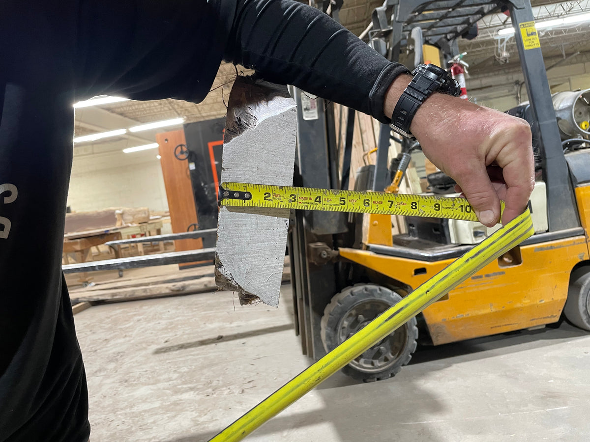 BLACK WALNUT (3703) 190” L x 12&quot;-21” W x 2.5”