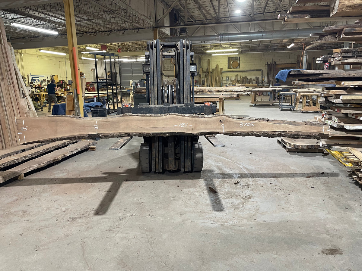 BLACK WALNUT (3705) 181” L x 4"-15” W x 2.5”