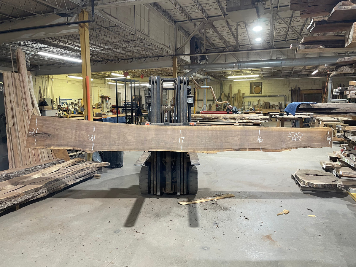 BLACK WALNUT (3710) 197” L x 9"-19” W x 2.5”