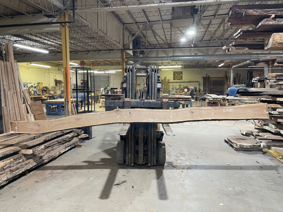 BLACK WALNUT (3718) 196” L x 9"-11” W x 2.5”
