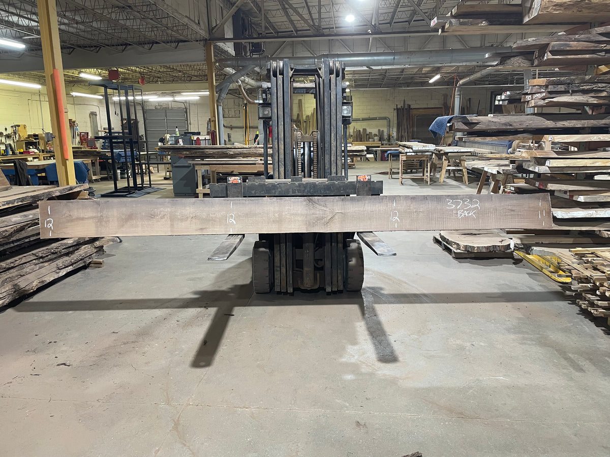 BLACK WALNUT (3732) 170” L x 11"-12” W x 2.5”