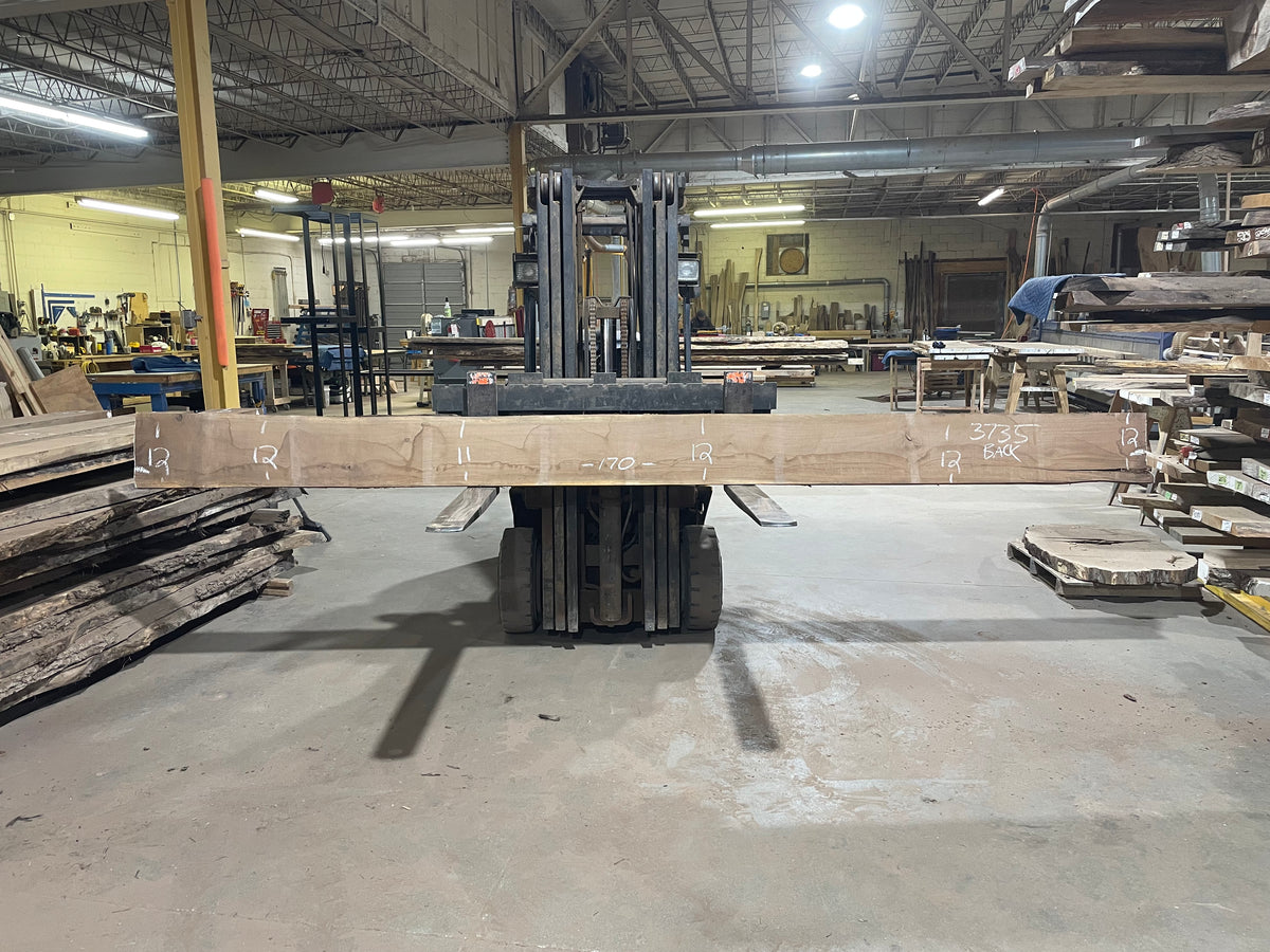 BLACK WALNUT (3735) 170” L x 9&quot;-12” W x 2.5”