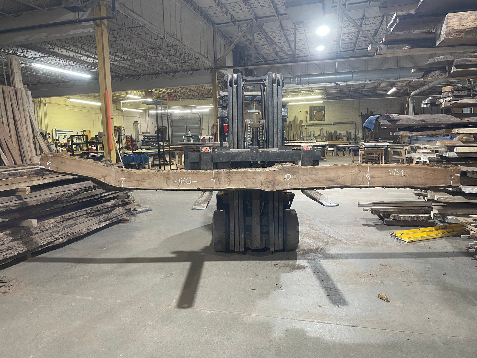 BLACK WALNUT (3739) 182” L x 6"-9” W x 2.5”