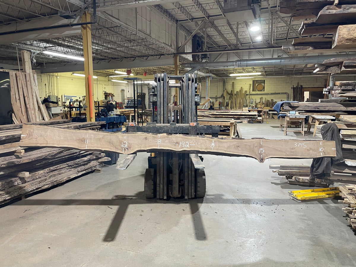 BLACK WALNUT (3745) 192” L x 8"-15” W x 2.5”