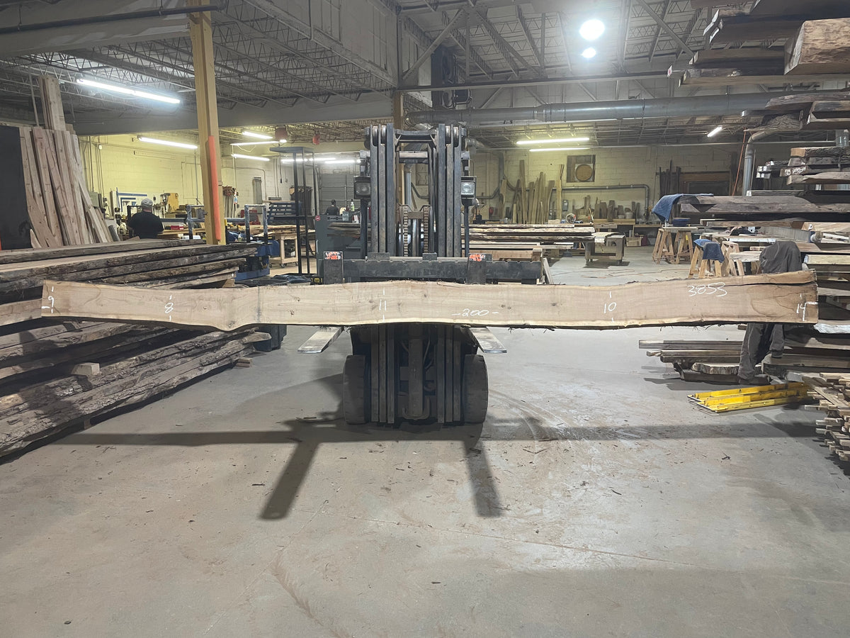 BLACK WALNUT (3853) 200” L x 8"-14” W x 2.5”