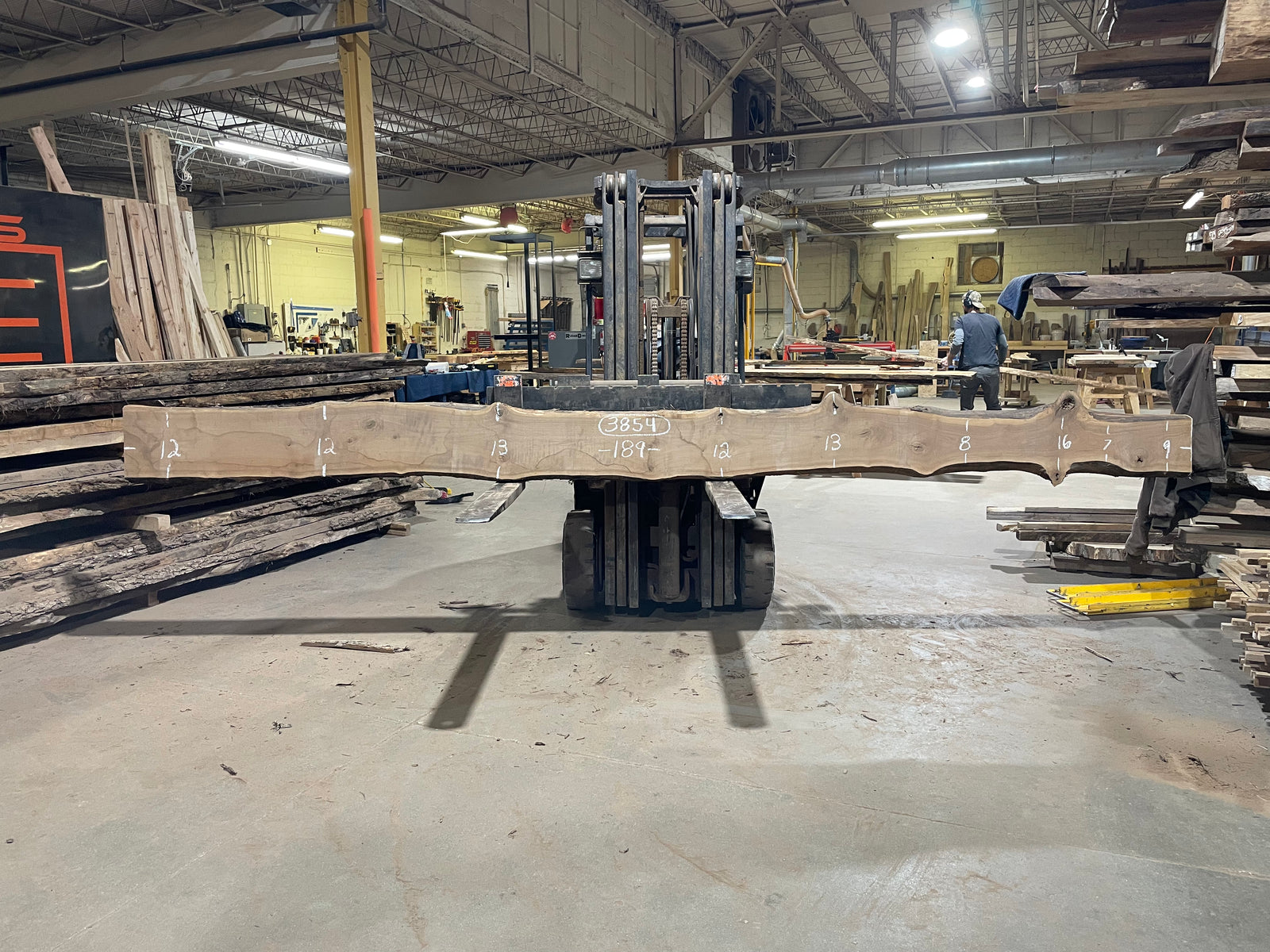 BLACK WALNUT (3854) 189” L x 7"-16” W x 2.5”