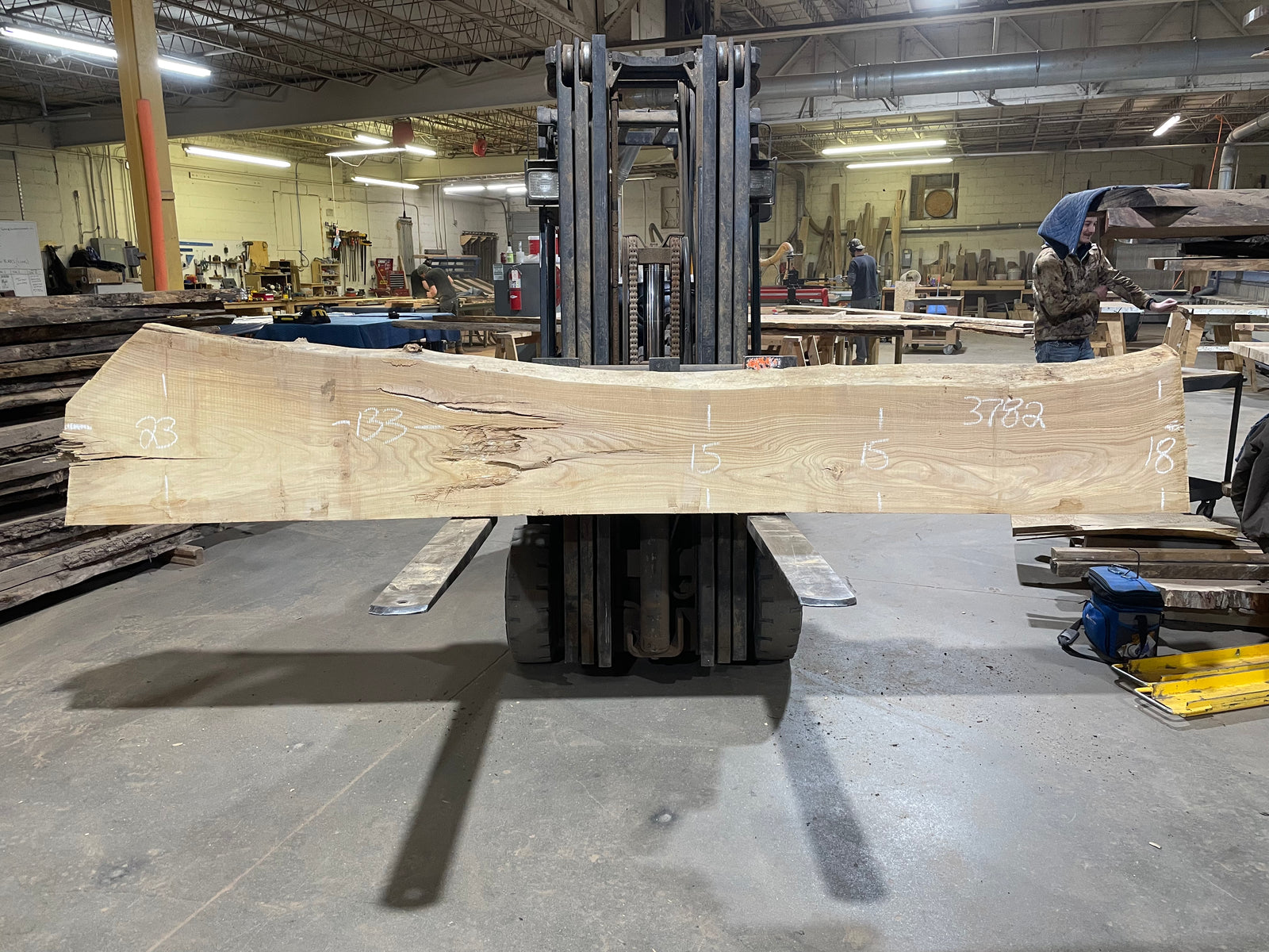 Siberian Elm (3782)  133” L x 15-23” W x 2.75” T