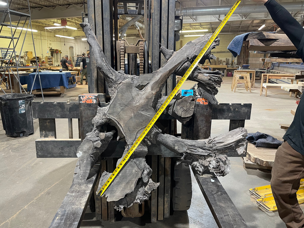 BLACK WALNUT CROSSCUT (3849) 43” L x 50&quot;-52” W x 3”