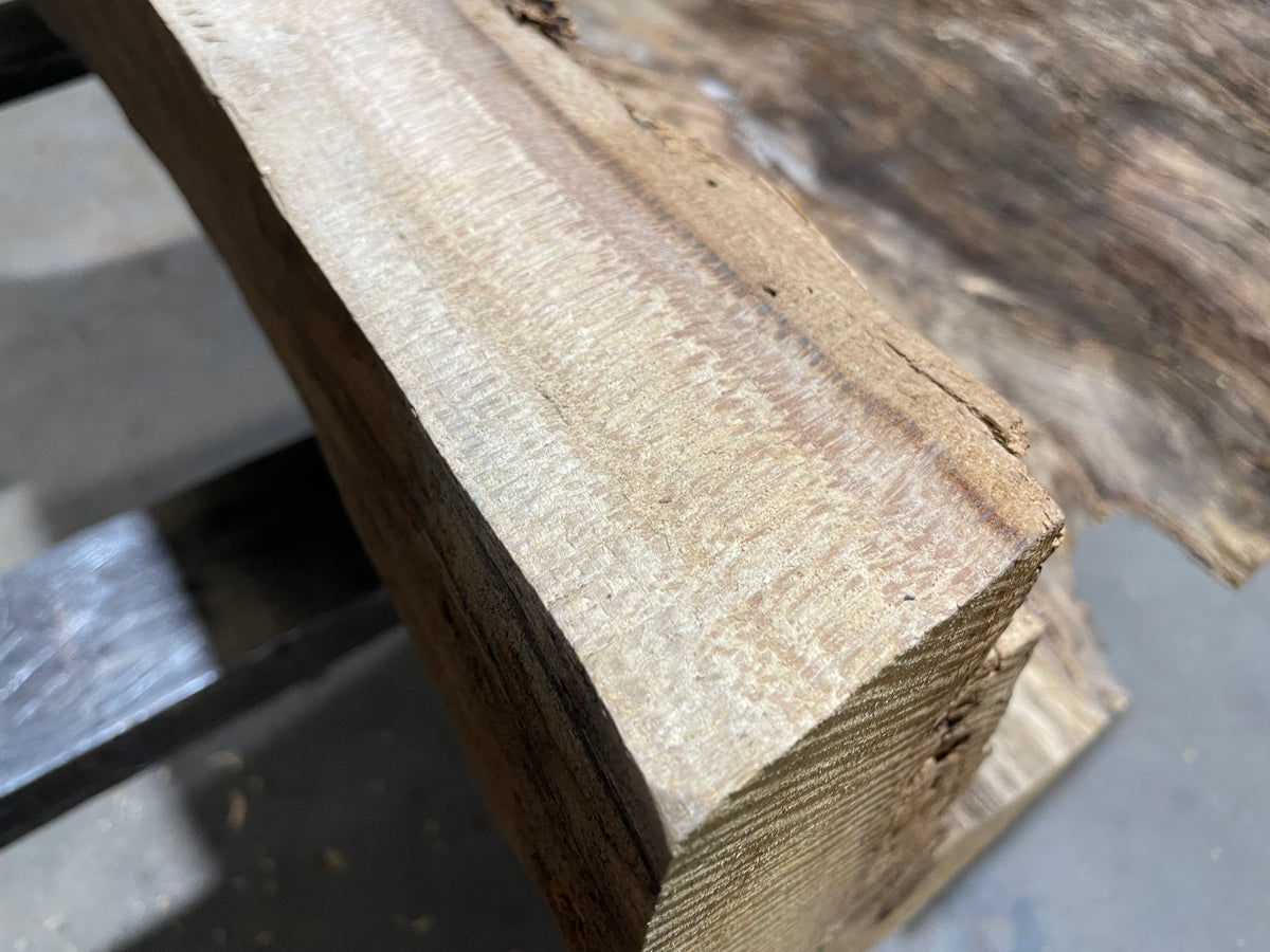 Sycamore log base (3568)  49” L x 29” x 31&quot; W x 3.5” T