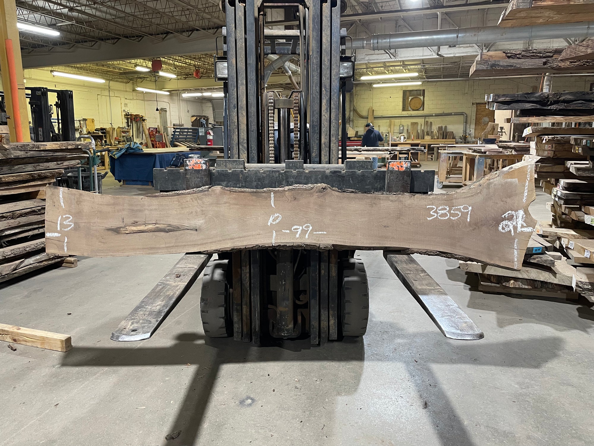 BLACK WALNUT (3859) 99” L x 10"-21” W x 2.25”