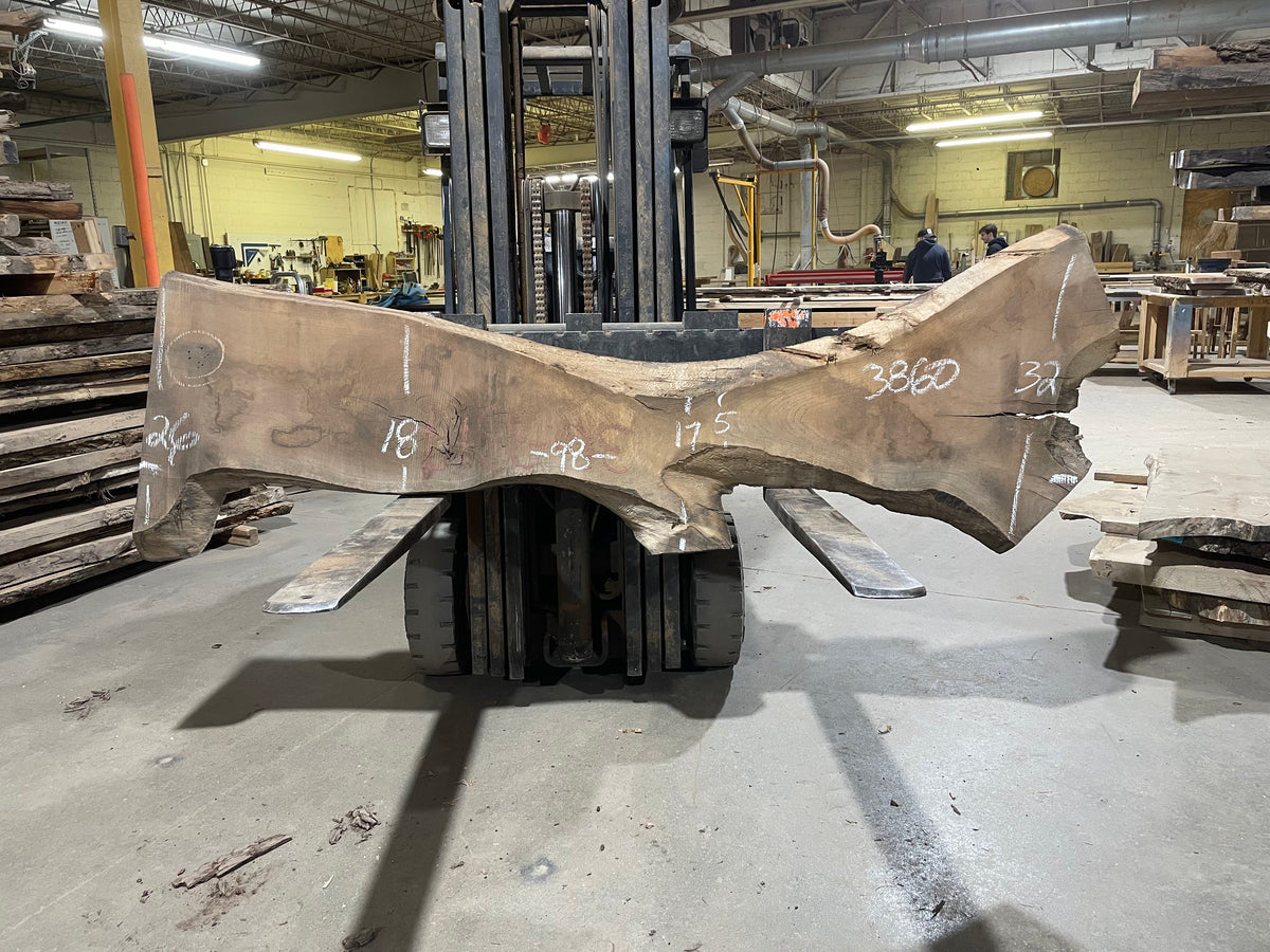 BLACK WALNUT (3860) 98” L x 5"-32” W x 2.5”