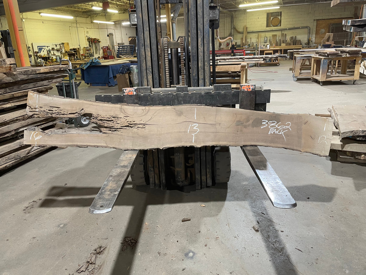 BLACK WALNUT (3862) 101” L x 9"-15” W x 2.25”