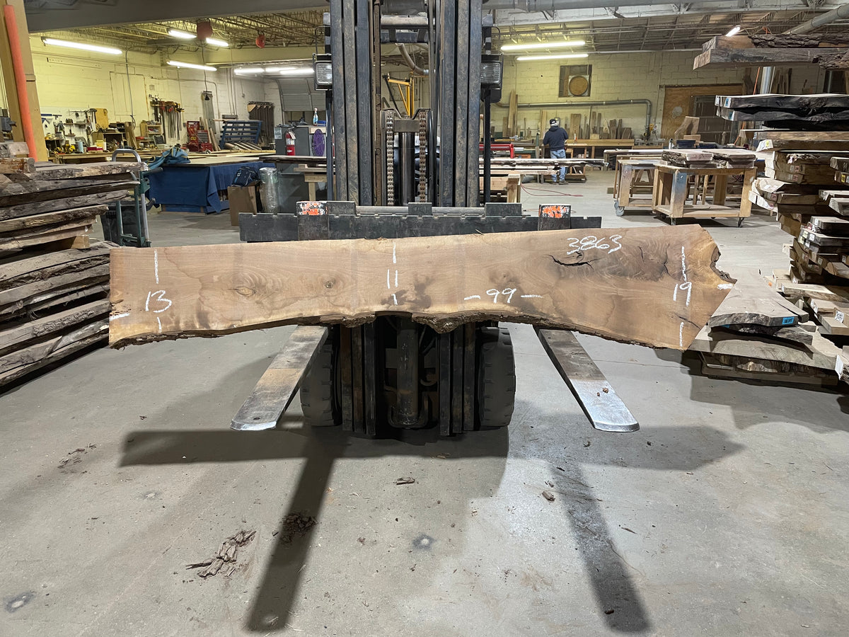 BLACK WALNUT (3863) 99” L x 11"-19” W x 2.25”