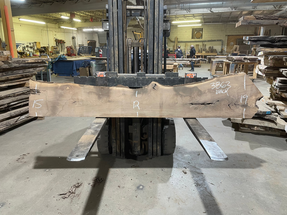BLACK WALNUT (3863) 99” L x 11"-19” W x 2.25”