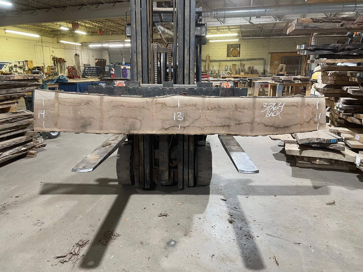BLACK WALNUT (3864) 105” L x 8"-12” W x 2.25”